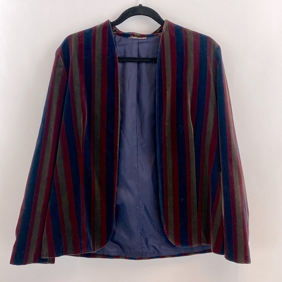 Source Unknown Multicolor Striped Blazer - Picture 1 of 12